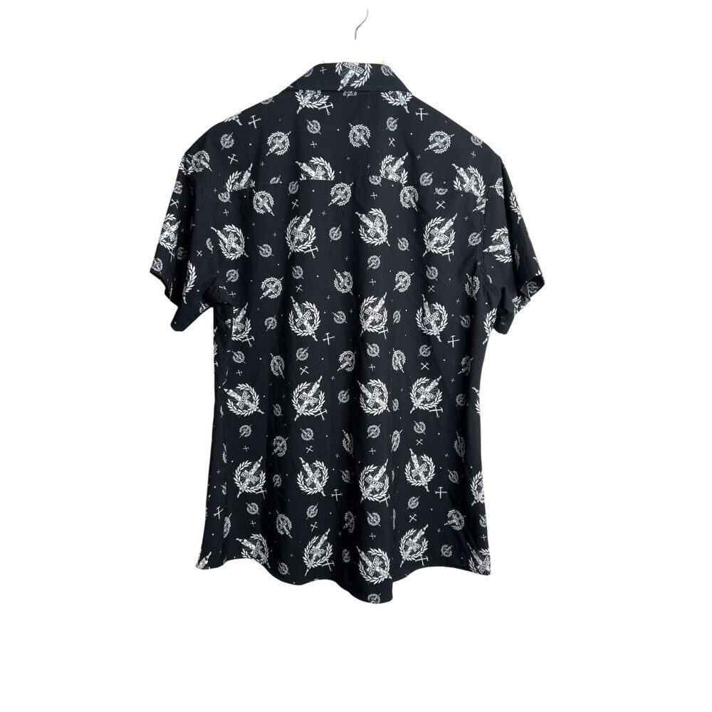 Dixxon Flannel The Candle Shirt Womens XL Stretch Polyester Blend Button Up - Picture 2 of 6